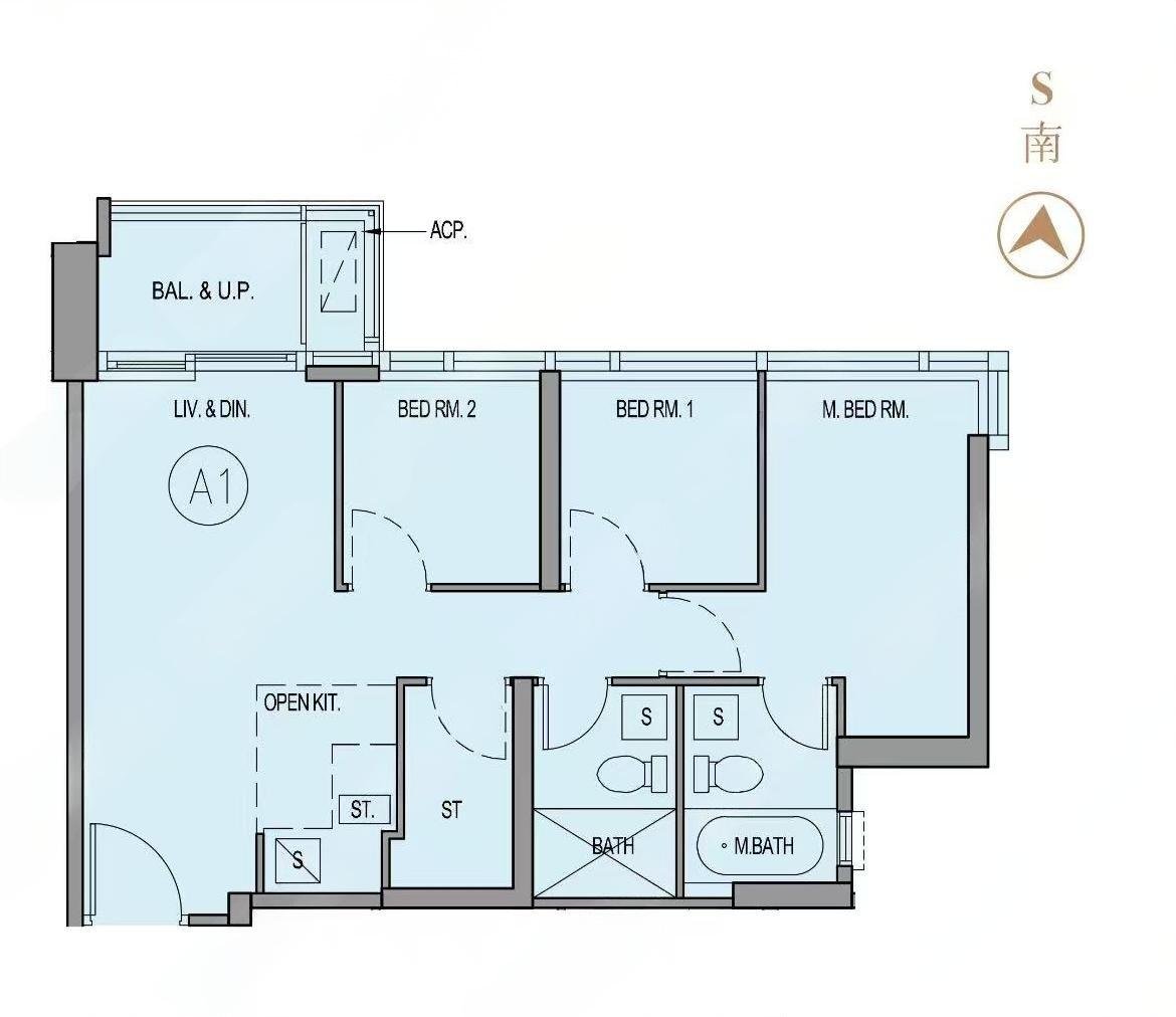 柏景峰3房單位 578呎
